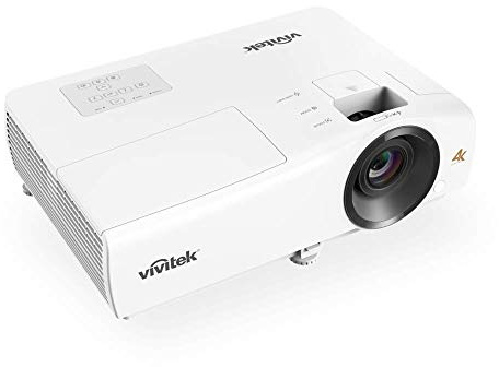 vivitek HK2200 home cinema projector, compact 4K UHD, HDMI, USB, wireless mirroring, Chromecast, up to 300 diagonal, 2000 lumens, integrated speakers (Renewed)