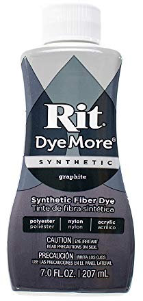 Rit DyeMore Single Bottle 7 Oz. Synthetic Liquid Fiber Dye for Clothing, Décor, and Crafts – Graphite