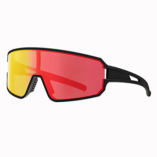 SPOSUNE Polarized Cycling Glasses for Men Women, UV400 Bike Sunglasses - Sport Eyewear for Bicycle Baseball Running MTB