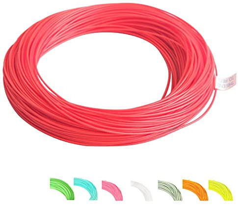 Maimumcatch Bestpreis Fliegenfischen Schnur, Schwimmende Fliegenschnur und Fliegenschnur Combo mit Backing Vorfach und Tippet (1F/2F/3F/4F/5F/6F/7F/8F/9F/10F) (Feuerrot, WF4F)