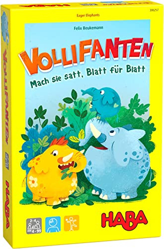 HABA 306257 - Vollifanten, Mitbringspiel ab 4 Jahren, Bunt