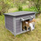 Hundehaus Katzenhaus für Den Außen- und Innenbereich mit Wasserdichtem Dach, Auch für Andere Kleintiere Geeignet