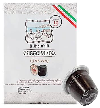 10 capsule Ginseng compatibili con Nespresso Gattopardo