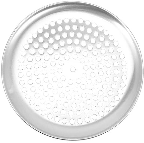 Hoement Teglia Per Pizza Perforata Alluminio Con Buco Accessorio Da Forno Antiaderente Per Cottura Di Pizza Torte e Snack Cucina Domestica