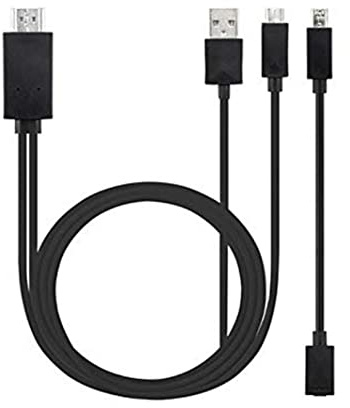 Cavo video HD Universal Android Telefono MHL Micro USB a HD 1080p Adattatore per cavo TV HD - Nero