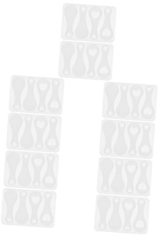 SEWOART 10pcs Trolley Token Mold Silicone DIY Key Ring Mold Shopping Trolley Token Casting Key Chain for Coins