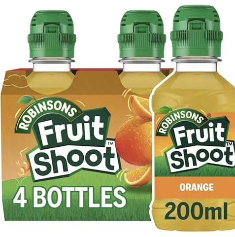 Fruit Shoot Orange Kids Juice Drink 4x200ml (1 Pack) | By Ideaonic