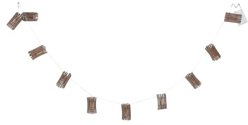 Cabilock Dekorative Balkon Lichterkette Mit Simuliertem Rattan Batteriebetrieben Rustikale Garten Party Beleuchtung Warme Led Lichter Für Terrasse Und Hinterhof