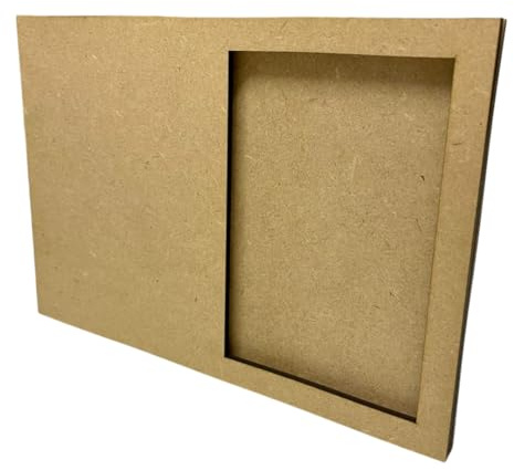 LA SOLERA Pack 3 Portafotos MDF en Blanco Personalizable | 18,5 x 13 x 6 cm | Regalo Original, Cuadro, Fotos, Recuerdo Especial, Marco de Foto | Regalo de Madera | Hecho a Mano | Corte Láser