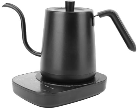 Wuttle de Cuello de Cisne Eléctrico Preciso 800ml 1000W BPA Inverter Heating Aislamiento Hervidor café Eléctrico para el Hogar para Uso Doméstico (EU enchufe 220V)