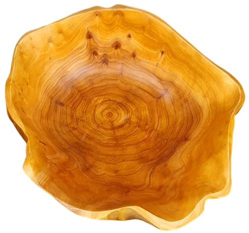 Pfjsseey Ciotola di legno da 5, 9-7, 5 pollici divertimento decorativo divertente a forma di irregolare scodelle in legno intagliato per cibo per cucina da cucina centrotavola da centro parto