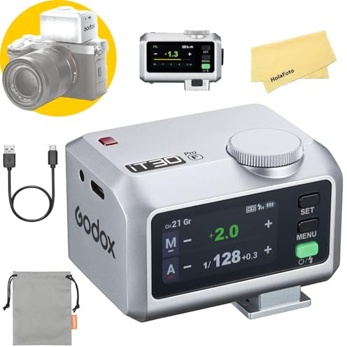 Godox iT30 Pro F iT30Pro-F Camera Flash for Fujifilm Fuji Camera Flash Speedlight Light,2.4G TTL1/8000 HSS,560 Full Power Shots,GN15,1.5s Recycle Time,with Standard Hot Shoe