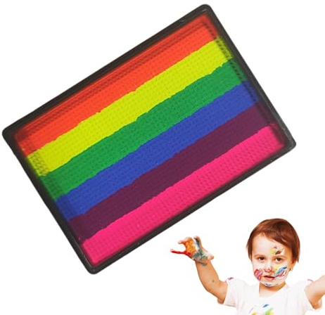 Kinderschminke Set,Gesichtsfarbe,Wassermalschminke,schnell Gesichtsfarben,6 Farben Wasserbasis Gesichtspalette Für Kinder Erwachsene,Regenbogen Gesichtsfarbe Körperfarbe Für Halloween,Karneval,Faschin