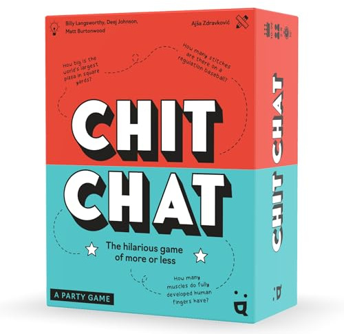 Chit Chat Party Game - Cooperative Teamwork & Guessing Game, Hilarious Fun for Family & Friends, Kids & Adults, Ages 8+, 4-10 Players, 15 Minute Playtime