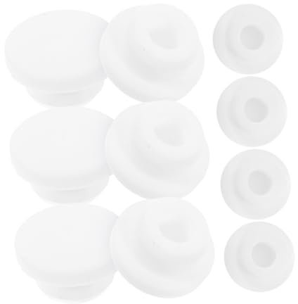 SEWACC 10 pcs Round Tub Overflow Drain Caps Plastic Bathroom Bathtub Washbasin Overflow Cover Easy Remove Sealing Plug for Sink and Water Retention