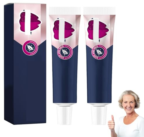 SUJEBKC 2 Pezzi Crema Adesiva per Protesi Dentali, Adesivo Termoplastico per Protesi, Accessori Temporanei per Protesi