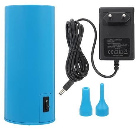 FUOYLOO Bomba Eléctrica de Aire para Globos Portátil, Inflador Multiusos para Globos Largos, Diseño Compacto, Enchufe Europeo Ac220, Adecuado para Fiestas y Decoraciones