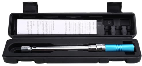 Generchin Clé Dynamométrique Interchangeable 5-60 Nm 9x12 mm à Entraînement Carré Précision 3% Clé de Réparation et D'Entretien de Voiture