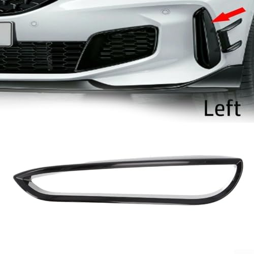 Front Bumper Left Side Grille Trim for Series For F40 M Sport, Plastic Air Dam Insert Vent Cover, OE 51118075625 Compatible Exterior Body Part