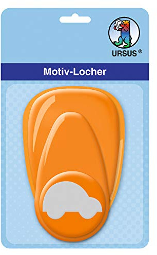 Ursus 19480066 – Motif Hole Punch with Lever Medium Toy Car Approx. 25.4 mm Orange