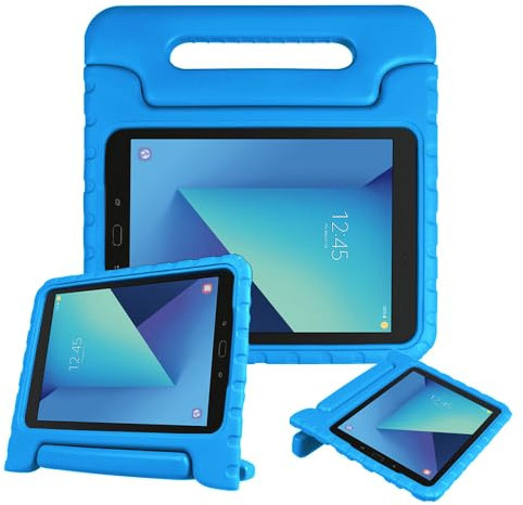 Fintie Samsung Galaxy Tab S3 9.7, leicht, stoßfest, umwandelbarer Griff, Ständer, kinderfreundlich, für Samsung Galaxy Tab S3 9,7 Zoll Tablet (SM-T820/T825/T827) 2017 Release, Blau
