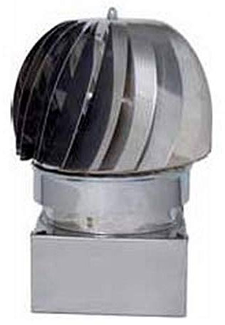 Europrofil Fumaiolo Comignolo Girevole Eolico attacco Quadrato 27x27cm ZN270X270