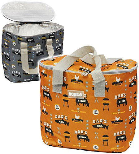alles-meine.de GmbH XXL - 24 Liter Kühltasche & Warmhaltetasche/Thermotasche - isoliert - BBQ - Dad´s Steak - bunt - Einkaufstasche/Einkaufskorb faltbar - Thermo - Isol..