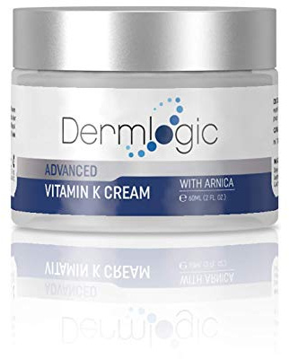 Vitamin K Cream- Moisturizing Bruise Healing Formula. Dark Spot Corrector for Bruising, Spider Veins & Broken Capillaries. Reduces Under Eye Dark Circles, Fine Lines, Puffiness, & Wrinkles with Arnica