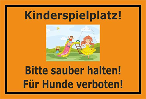 Melis-Folienwerkstatt Schild - Kinder-Spielplatz - 60x40cm - 3mm Hartschaum – 20 VAR S00187-016-E