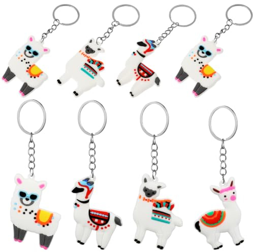 Amosfun Alpaka SchlüSselanhäNger 12 StüCk Cartoon Tier AnhäNger FüR Tasche Rucksack Handy Dekoration Geschenk FüR Frauen Und Freunde