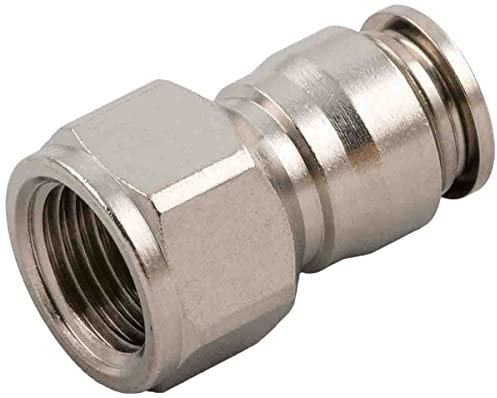 RS PRO Steckfitting, Gewinde-zu-Rohr, Messing vernickelt, 20bar, Packung a 10 Stück