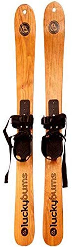 FACAI Wooden Sledge Sleigh Snow Sledge Adult,double Board Logs Sledge Training Sledge Pull Snowboard Sled,110CMdoubleboard