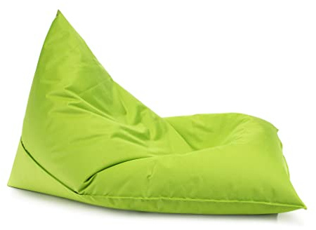 Ecopuf Lazy Sittsäck M Fåtölj Tygsäck Slitstark Polyester Vattentät för Inomhus och Utomhus 150 x 100 cm vadderad med Polystyren