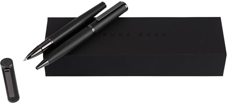 Hugo Boss Kugelschreiber & Tintenroller Set Formation Herringbone in der Farbe Gun, HPBR106D
