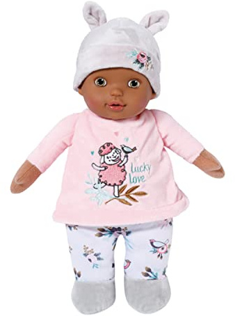 Baby Annabell Sweetie For Babies 706435-30cm Doll with Super Soft Fabric Body & Rattle for New-born and Infants - Includes Built-in Rattle - Hand Washable - Suitable from Birth, Multicolor
