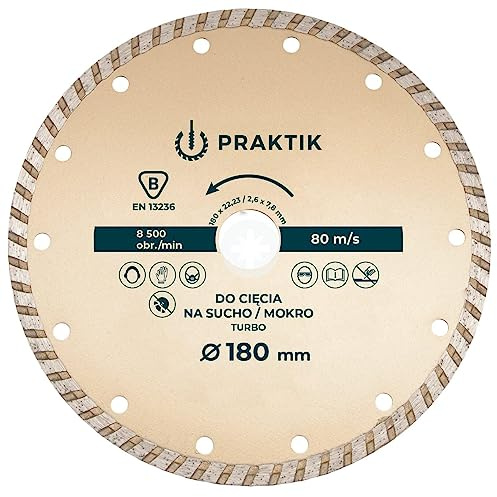 115mm Turbo Diamond Cutting Disc for Angle Grinder Wheel-continuous Rim for Wet and Dry Application Concrete Brick Granite Mortar Masonry I04BCD