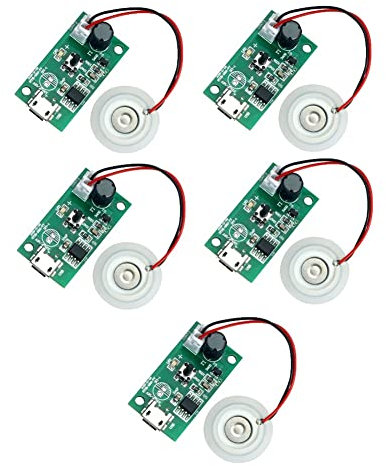 TOBEOME 5 Uds 16MM 20MM 1,5-2W Generador de Niebla UltrasóNica Atomizador Transductor Atomizador Placa de PelíCula Accesorios Humidificador Junta de Goma