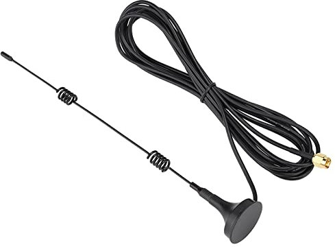 Akozon 2,4 GHz 8 DBi WLAN-Antenne, SMA-Stecker mit Magnetfuß, Hohe Verstärkung für, WLAN-Modul, Router, Netzwerkkarte (3 Meter lang)