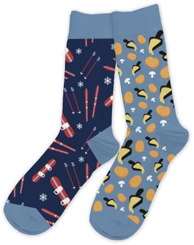 Paire de Chaussettes dépareillées - Ski et Raclette