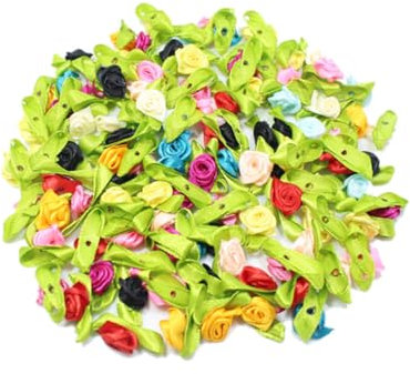 TOPBATHY 100stücke Künstliche Blütenköpfe Rosenköpfe Zum Basteln Kleine Blütenköpfe Künstliche Rosenköpfe Für Hochzeitsfeiern Dekoration Zufällige Farbe