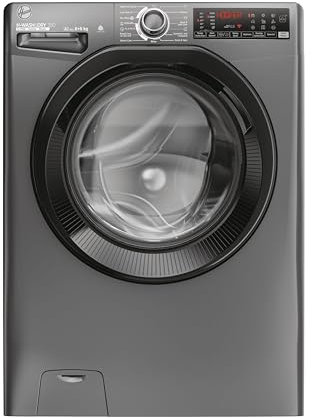 Hoover H-WASH&DRY 350 Freestanding Washer Dryer, 8 Kg Wash + 6 Kg Dry, 1400 RPM, Combined Cycle Class D, Wi-Fi & Bluetooth, Auto Care & Steam Care Pro, Anthracite, 60x54x85 cm - H3DPS4866TAMBR80