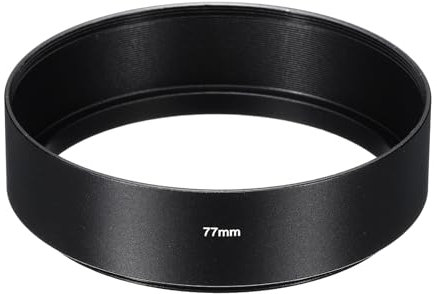 PATIKIL 77mm Lens Hood, Standard Focus Frosted Surface Anti-reflective Inside Hood for Camera Lens, Black for Nikon, for Fujifilm, for Pentax, for Leica