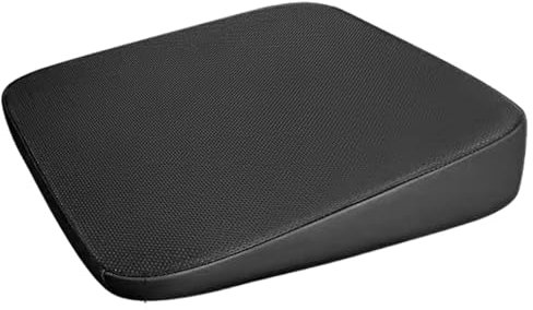 Opilroyn Cojín para asiento de coche, cojín de asiento de cuero, cojín de asiento de silla que aumenta la altura, cojines cómodos para silla, almohada de cuña para asiento de conductor para personas