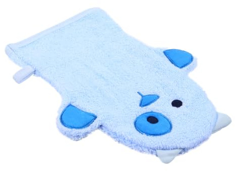 Abaodam 2stücke Badehandschuh Aus Baumwolle Cartoon Design Weicher Waschlappen Für Neugeborene Für Babybadewanne Fördert Selbstständiges Baden Und Spaß Beim Baden