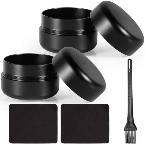 2 Stück Geruchsdichte Dose, Weed Box, Capacity: 70ml, Starke Abdichtung | Bringen Sie Zwei Tücher Mit Und Ein Schwarzer Pinsel, Wasser Und Geruchsdicht, Stash Jar Geeignet Für Gewürze Etc.