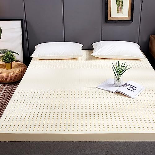WQZStar Latexmatratze, Latexmatratze, mittlere/weiche Festigkeit, 7 Zonen, orthopädische Matratze mit abnehmbarem Bezug, 2,5 cm, 100 x 190 cm
