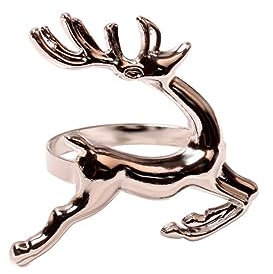 Anevous 12 Stück Weihnachten Rentier Serviettenringe, Weihnachten Serviettenringe, Rentier Serviettenring Weihnachten Serviettenschnalle für Weihnachten Hochzeit Thanksgiving Party Tischdeko,Silber