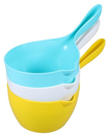 OKUMEYR 3piezas Cucharas De Agua Para Baño Mango Ergonómico Multiuso Cocina Jardín Limpieza Hogar