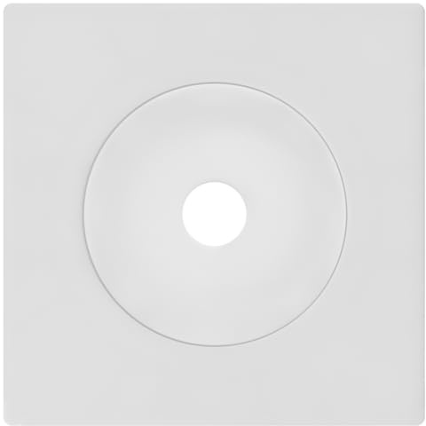 Fontini - Sortie Câble Blanc DOM Avec Plaque Simple Blanc - Discrétion