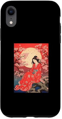 Fleurs de cerisier japonaises sur bois Coque pour iPhone XR